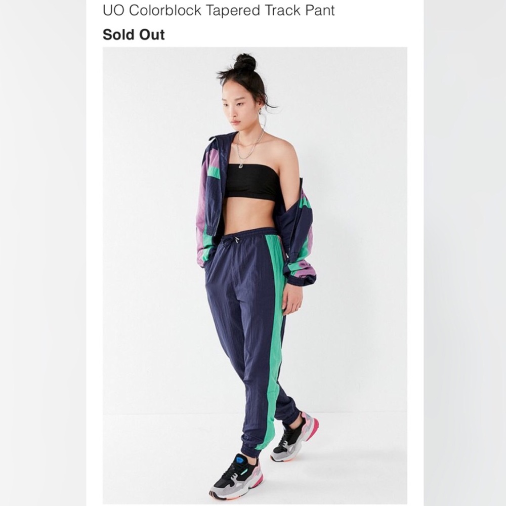 UO Colorblock Tapered Track Suit Pant